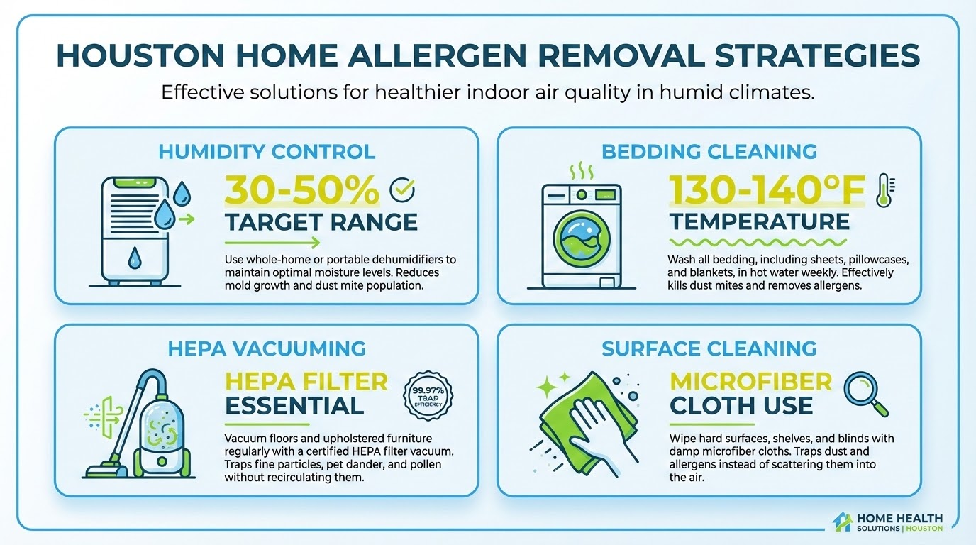 Practical steps for effective allergen removal in Houston TX homes