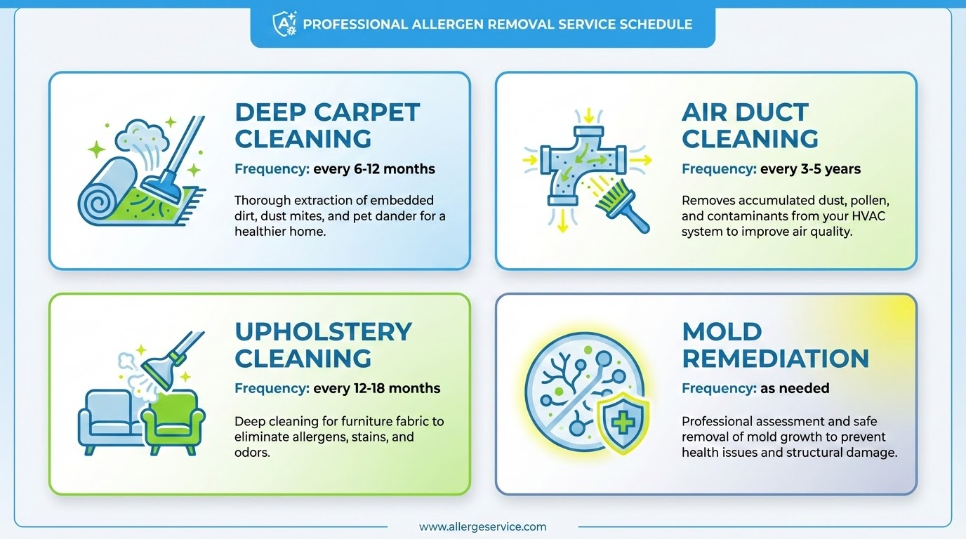When to seek professional allergen removal services in Houston