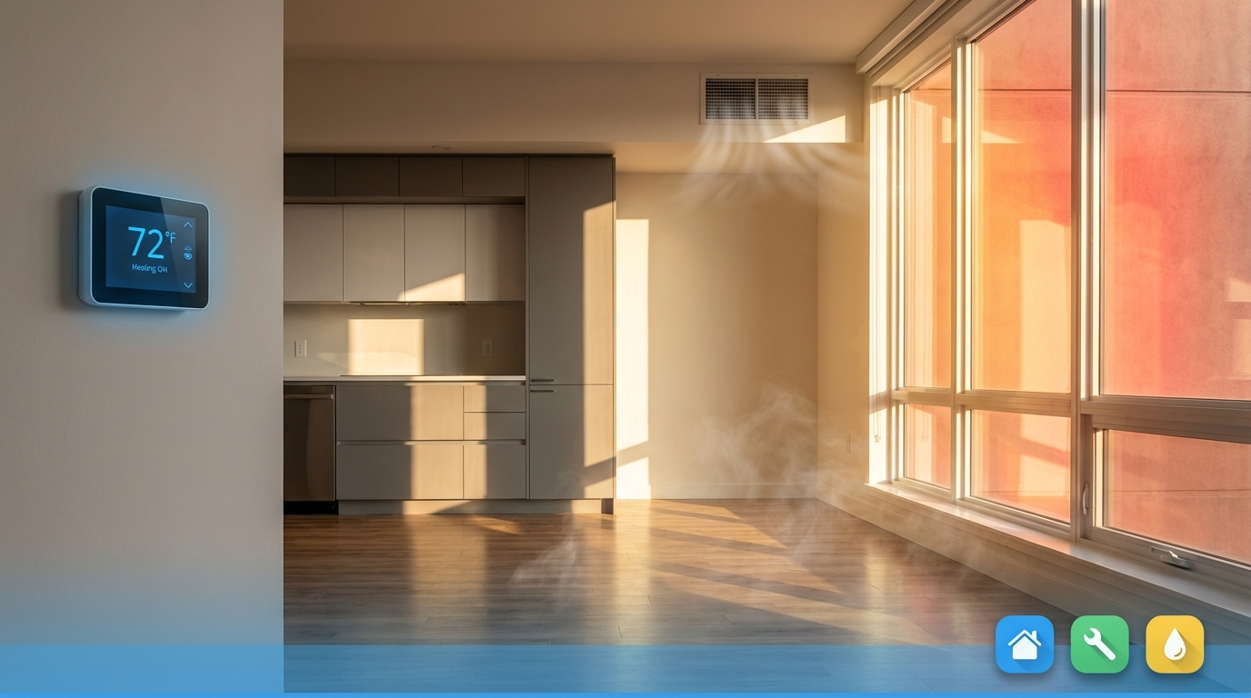 Houston home HVAC system circulating air through ductwork illustrating how VOC vapors distribute through the home